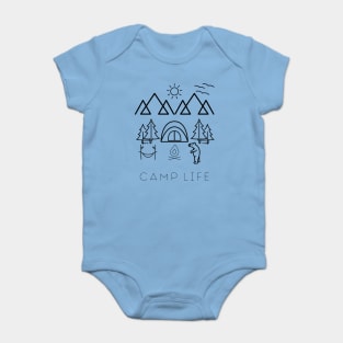 Camp Life - Dark Baby Bodysuit